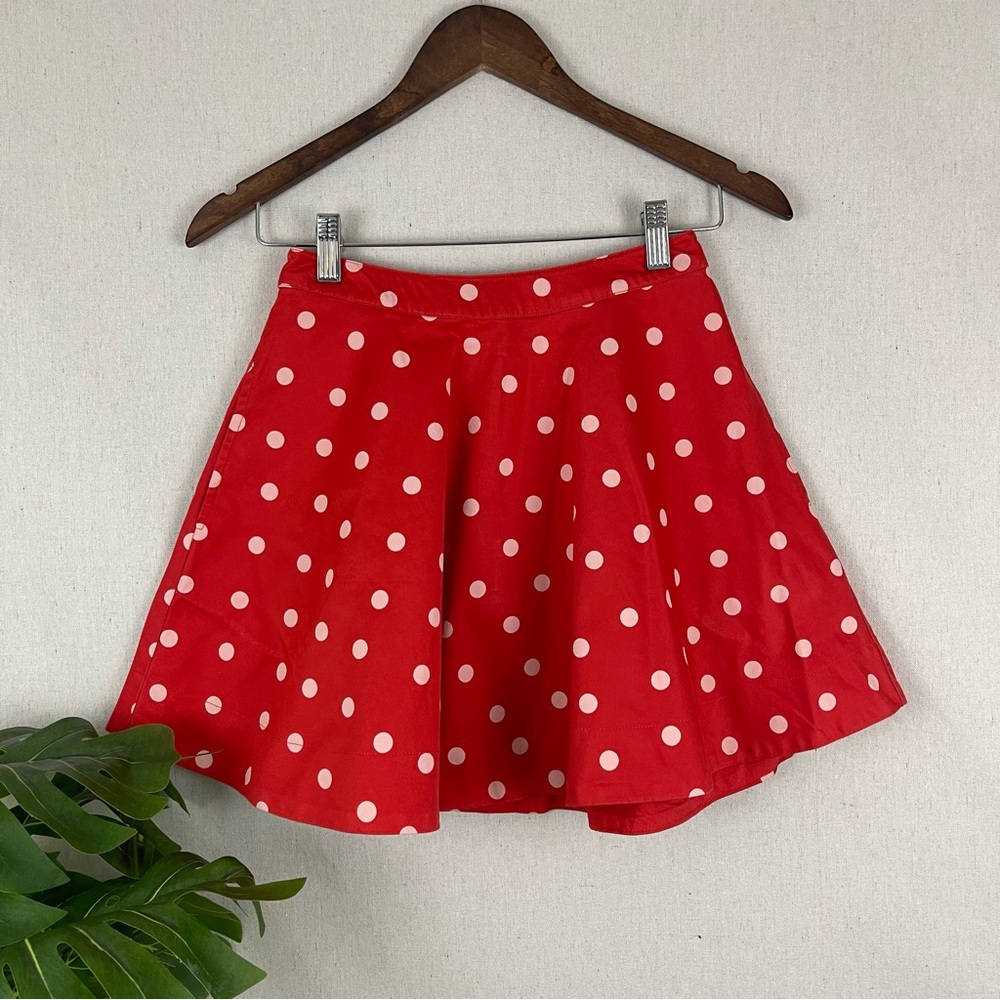 Kate Spade Girls' Red & White Polka Dot Circle Skate Skirt (Sz 10Y)